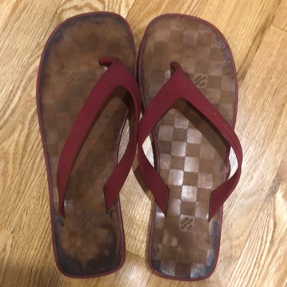 Louis Vuitton men’s flip slops size 11 - Picture 1 of 4